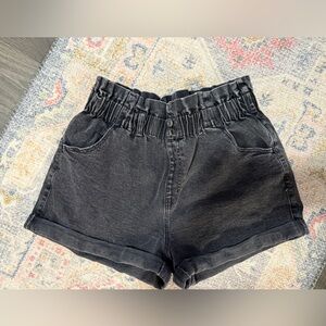 Black Paperbag Shorts